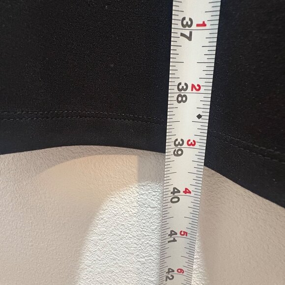 Black Button-Down A-Line Midi Skirt Cj Banks Size XL Stretch Goth - Picture 5 of 6